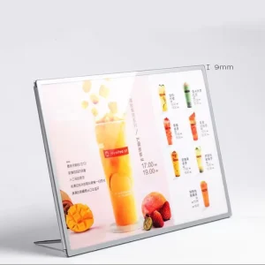 A4 Aluminum Energy-Saving Indoor Outdoor LED Light Box Super Slim Wall-Mounted Menu Display Advertising