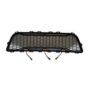 ABS Black Racing Grille for Ford F150 Direct Replacement Grill with Light