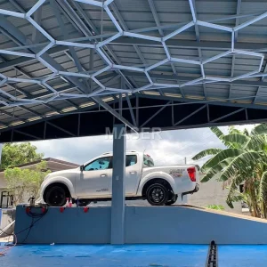 AC 100-240V Hexagon Lights Ceiling Work Garage Rombo Light LED Honeycomb Light for Parking Lot, Car Showroom