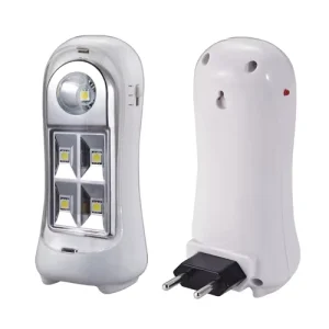 AC Charge LED Emergency Light Rechargeable LED Wall Light With Built In Battery Emergency Torch With Strong Weak Brightness