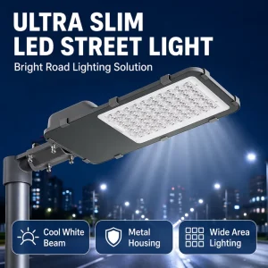 AC LED Aluminum Outdoor Street Light 5 Year Warranty 140×70 Beam Angle 30W-300W IP65 Road Use CE RoHS Certified