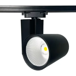 AC110V AC220V Black LED Track Light 2 Wires Aluminum Track Lighting Surface Mounted Track Lights for Indoor Shop Supermarket