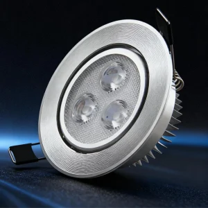 AC185 265V 6500K 5W 24W Aluminum Embedded LED Spotlight with 120 Beam Angle for Modern Office Home Ceiling Lighting