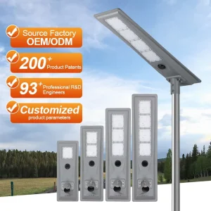 ALLTOP Solar Street Light Outdoor IP65 Waterproof Aluminum 100w 200w 300w 400w All in One Solar LED Street Light