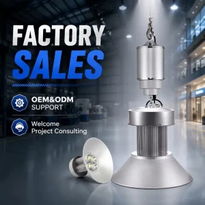 AMZHO Lighting Lifter Factory Price High Lumen Aluminum 100W 150W 200W Industrial Lamp for Warehouse High Bay Light Fixture