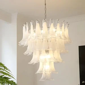 ANNO American Style Blow Glass Pendant Lamp Villa Chandelier