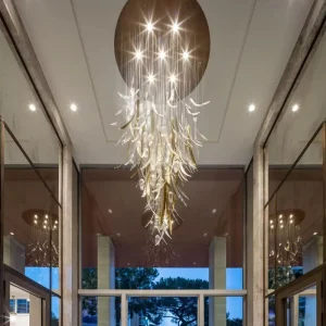 ANNO Contemporary Glass Aurora Pendant for Luxury Living Environment