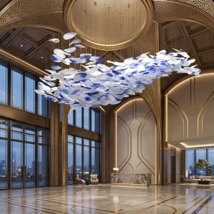 ANNO Gallery Inspired Pendant Lamp Glass Chandelier for Contemporary Interior Spaces
