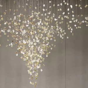 ANNO Modern Handcrafted Glass Glow Pendant Chandelier for Premium Residential Projects