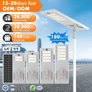 AORUITAI Durable Ip65 Waterproof Rechargeable Remote Control Road Lamp 60 120 180 240 300 360 420 W Solar Street Light Led