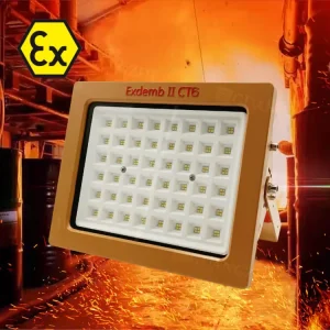 ATEX II Ex d IIC T6 WF 2 IP67 Explosion proof Zone1 Div1 Security Luminaires LED Explosion Proof Light for Industrial Warehouse