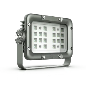 ATEX IP66 80W LED Explosion Proof Floodlight Exd IIC T6 120 Beam Angle 5-Year Warranty Die Casting Aluminum Nema 4