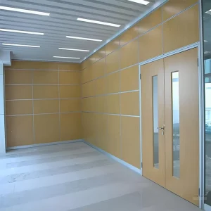 Acoustic Interior Wooden Movable Partition Wall Ceiling Partition for Auditorium Hall Restaurant Office MDF