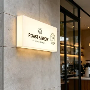 Acrylic Advertising Lightbox Sign Custom Business Logo Sign Mounted Wall 3D LED Letter Light Boxes Billboards