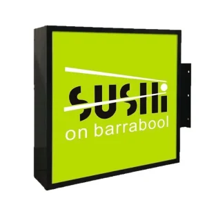 Acrylic Blow molded Light Box for Convenience Store Advertising Sign Outdoor Double sided Side mounted Light Box