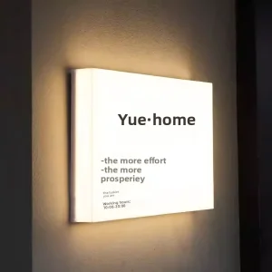 Acrylic Hanging Light Box Advertising Shop Sign Wall Mounted Storefront Illuminated Doorplate Outdoor Customizable LED Light