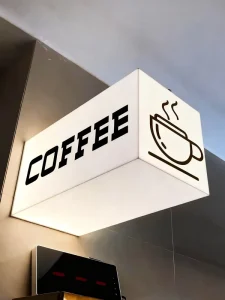 Acrylic LED Hanging Light Box Double-Sided Display Outdoor Luminous Custom Letters