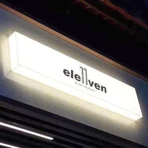 Acrylic LED Light Box Aluminum Frame Waterproof Weatherproof 4000 Lumens All Round Illuminated Custom Dimensions Logo Hotel