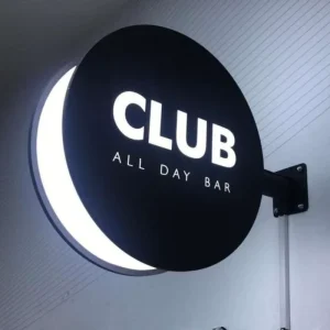 Acrylic LED Lightbox Logo Sign Outdoor Advertising Light Box for Office and Coffee Shop Smoke Barber Shop