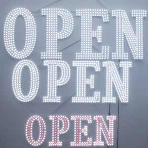 Acrylic Letters LED OPEN Sign DIY Customized Letter LED Electronic Signs for Business Image