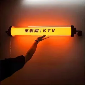 Acrylic Round Tube Light Box Kit High Brightness LED Waterproof Weatherproof Customizable Size Color for Advertising Displays
