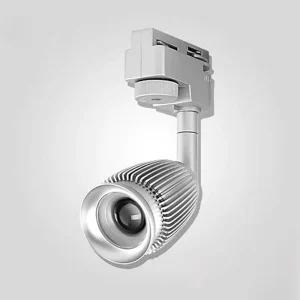 Adjustable 4-wire Base Spotlight for Restaurant and Shop Lighting Modern 3W COB LED 220V Aluminum Dimmable Track Light
