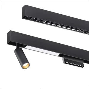 Adjustable 48V Magnetic Track Light LED Spot Light China High Quality Commercial Shop Black PC Aluminum 80 E40 100