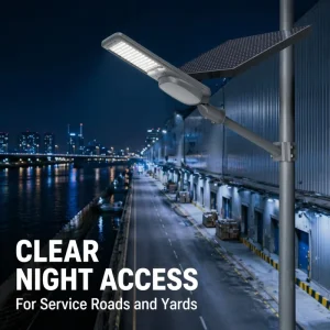 Adjustable Arm Mount Monocrystalline 60AH Split Solar Outdoor LED Street Luminaire for Commercial Access Road