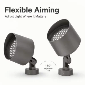 Adjustable Beam Angle Multi Color Changeable High Bright IP66 Rated LED Landscape Outdoor Floodlight in Various Sizes