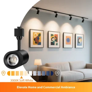 Adjustable Beam LED Track Light 15W Triac Dimmable JUNO Track 3000K CRI90 for Restaurant Cafe Lighting