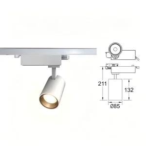 Adjustable Flexible Ceiling Track Light Contemporary Spotlight for Retail Store Exhibition Hall Home Interior Illumination
