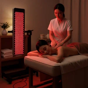 Adjustable Iron Red Light Therapy Stand for Body Heavy Duty Electric Mobile Base with Rubber Casters Model SREST S OEM Brand
