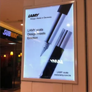 Adjustable LED Rectangle Advertising Light Box Custom Design High Brightness Energy Efficient Aluminum Frame Floor-Standing