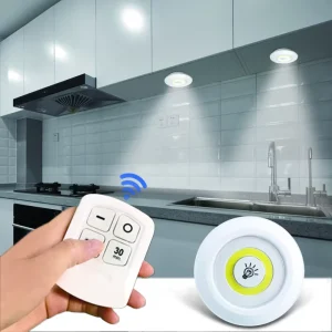 Adjustable Light Under Cabinet with Remote Control LED Light Lighting for Wardrobe Closet Bathroom Bedroom