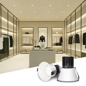 Adjustable Recessed COB LED Spotlight 13W High CRI 90 Indoor Aluminum Frame Dimmable Downlight