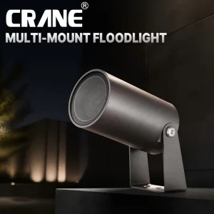 Adjustable Tilt Honeycomb Anti Glare Lens Outdoor LED COB Spotlight for Villa Hotel Museum Facade Courtyard Landscape Lighting