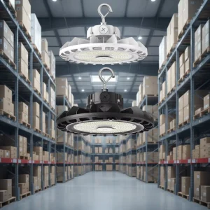 Adjustable UFO 120/200W 16000-32000 Lumens 3500K-5000K 85-265V IP67 10-120 Beam White/Black Housing