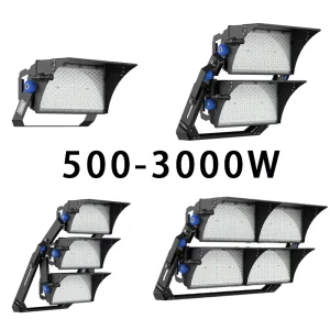 Advanced Motion Sensor Architectural Tower Mount Lumen Boost Anti Glare 2000W Modular Led Flood Light for Stadium