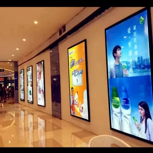 Advertising Acrylic Aluminum Clip on Frame LED Display Board Price Poster Board Snap Frame Light Box Display Sign Board