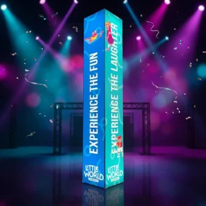 Advertising Aluminum Pillar Tower for Indoor Events Trade Show Column with Custom Print Promotional Aluminum Tower for Christmas