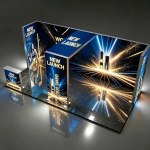 Advertising Backlit Custom Printing Custom LED Light Box for Expo Booth SEG Fabric Display Stand