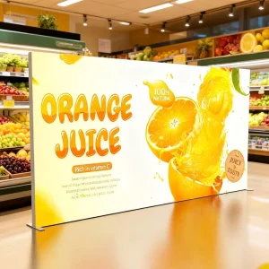Advertising Custom Print Portable Tool Free Aluminum SEG Fabric Backlit Backdrop Light Box Booth Design Trade Show Display