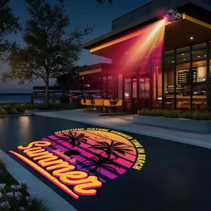 Advertising Dynamic Projection Light Logo High-power Waterproof Outdoor Rotating Ground Pattern Text Light