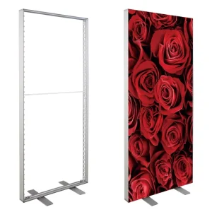 Advertising Light Box Free Standing LED Display Aluminum Frame Illuminated Fabric Graphics 5000 Lumens Waterproof Eco friendly