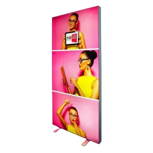 Advertising Light Box SEG Frameless Floor Standing LED Backlit Portable Display Aluminum Profile Fabric Print Trade Show