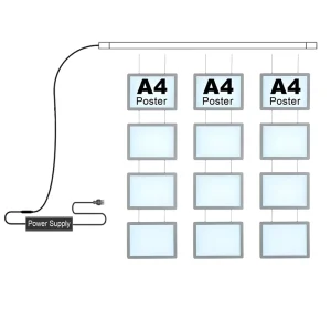 Advertising Light Boxes Real Estate Agency Shop Light Box Frame Window Display Hanging Light Box