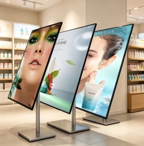 Advertising Light Boxes Rectangle Floor-Standing Multi-Screen Menus Restaurants Cafs Ultra Slim Durable