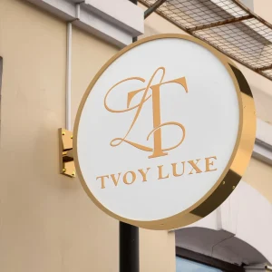 Advertising Light Boxes Signage Display LED Signboard Round Acrylic Light Box Custom Outdoor Business Logo Sign OEM Manufacturer
