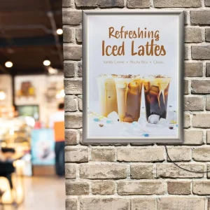 Advertising Light Boxes Wall Panel for Restaurant LED Menu A4 Size with Aluminum Frame LED Light Box