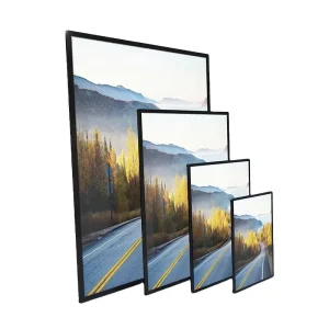 Advertising Rectangle Aluminum Light Boxes A1 A2 A3 A4 Ultra Slim Tempered Glass LED Decorative Photo Poster Frame for Food